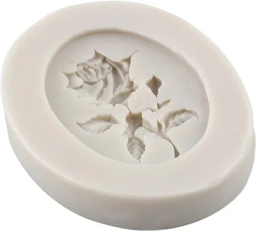 Miniatura 3 de Molde de silicona para marco de fotos de camafeo, molde de fondant de flor de rosa para decoración de tartas, decoración de cupcakes, caramelo