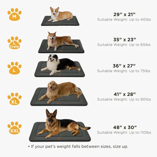 Miniatura 7 de Joydeco Colchoneta Reversible para Jaula de Perro de Perfil Bajo, Almohadilla Lavable para Perro con Vellón Ultra Suave, Diseño Compacto