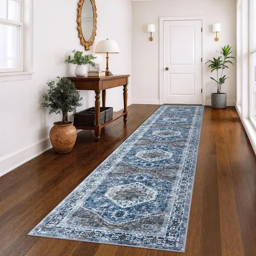Miniatura 169 de KOZYFLY Alfombra Pequeña de Área 2x3 Pies Alfombras para Entrada Lavable Boho Alfombra de Entrada Antideslizante Tapete de Puerta Interior Entrada