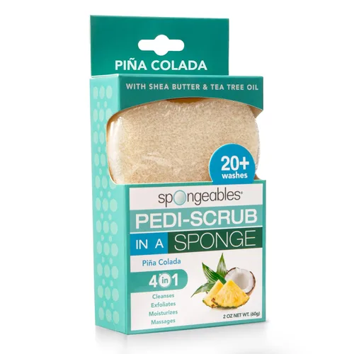Miniatura 13 de Spongables Pedi Scrub - Esponja exfoliante para pies de 5+ lavados, lavanda, 6 unidades Aceite de árbol de té de lavanda Viaje