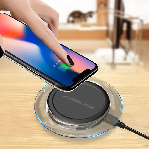 Miniatura 2 de Cargador inalámbrico, almohadilla de carga inalámbrica rápida de 10 W - Qi compatible con Samsung Galaxy S9/S9+/Note 8/S8/S8 Plus, iPhone Xs