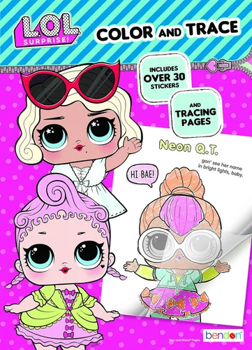 Bendon 45LOL Surprise - Libro de colores, Libro de trazos y colores, paquete de de 1, Multicolor