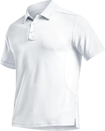 Miniatura 9 de CQR Camiseta polo táctica para hombre, de manga corta, ligera y con Dry Fit, tela piqué, FPU 50+, para exteriores