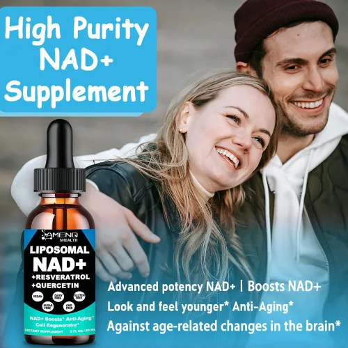 Miniatura 5 de Suplemento NAD, liposomal NAD nicotinamida ribósido resveratrol 900mg Quercetion, TMG, vitamina B3, suplemento líquido NAD Plus de alta potencia