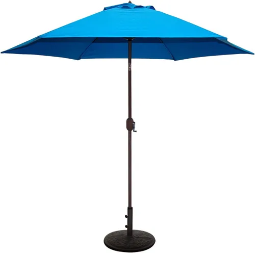 Miniatura 8 de Paraguas de mercado Tropishade 9 ft Bronce de aluminio con cover Beige de poliéster, Beige