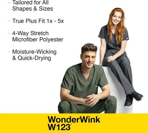 Miniatura 5 de WonderWink Camiseta de maternidad con cuello en V para mujer