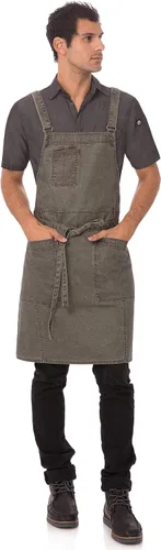 Miniatura 6 de Chef Works Denver - Delantal con espalda cruzada para hombre