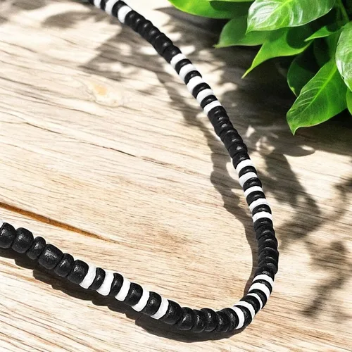 Miniatura 17 de BlueRica Collar de cuentas de concha de coco y puka (18")