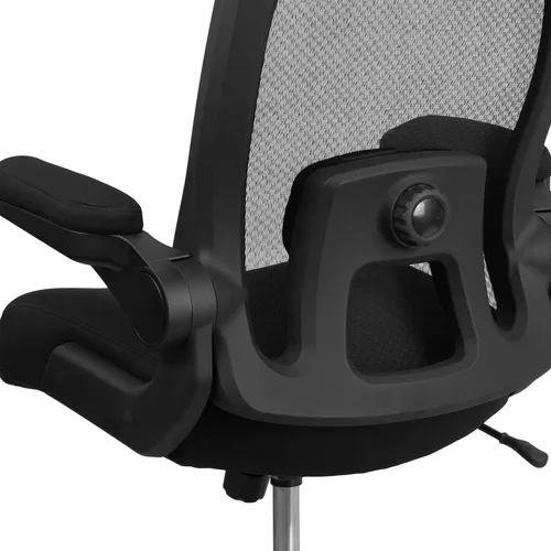 Miniatura 17 de Flash Furniture Silla giratoria grande y alta para oficina y juegos con soporte lumbar y espalda, silla de oficina ergonómica de malla con Tela