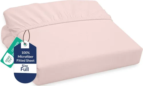 Miniatura 52 de Royale Linens Sábana Bajera King - Microfibra Cepillada Ultra Suave 1800 - Sábanas Inferiores de Lujo Hotelero - Sin Arrugas y Resistente a la Rosa