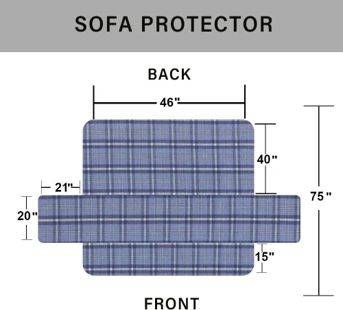 Miniatura 7 de vctops Funda acolchada de doble protección, 100 % impermeable, funda antideslizante para sofá de 2 plazas, protector reversible de muebles para Gris