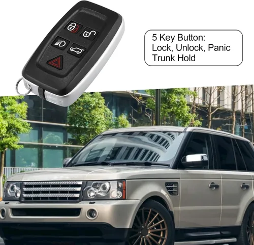 Miniatura 2 de Funda de repuesto para llave de coche para Land Rover Range Rover 2010-2015, color negro