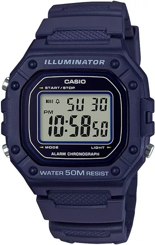 Miniatura 12 de Casio W218H Series Men’s Digital Watch 50M WR 1/100 Second Stopwatch 100 SEC Chronograph LED Backlight Countdown Timer Daily Alarm
