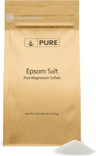 Miniatura 11 de Pure Original Ingredients Sal de Epsom Sulfato de magnesio puro, solución de remojo (4 onzas)