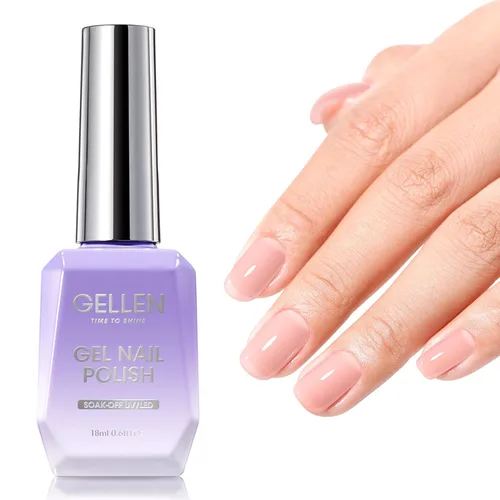 Miniatura 21 de GELLEN Gel constructor de uñas de grado de salón, 5 en 1, sin hema, gel constructor transparente para fortalecedor de ápice de uñas, 0.7 onzas Gel
