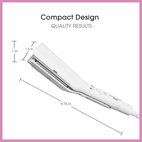 Miniatura 5 de Conair Mini plancha de viaje y plana 2 en 1 para ropa, alisadora de cabello