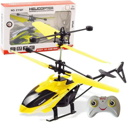 Miniatura 6 de Juguetes de helicóptero volador con detección de gestos para interiores, helicóptero controlado a distancia, juguetes para niños con luces LED, Azul