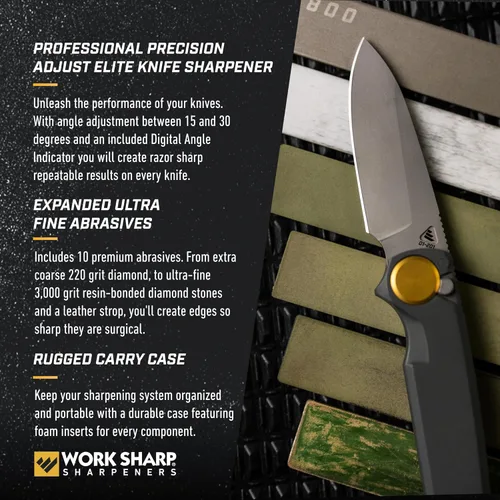 Miniatura 4 de Work Sharp Kit de afilador de cuchillos Elite con ajuste de precisión profesional, afila cada cuchillo que tengas