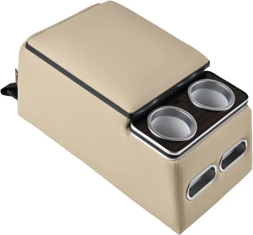 Coverado - Organizador de consola central para auto, consolas universales para asiento trasero, organizador y almacenamiento para asiento de