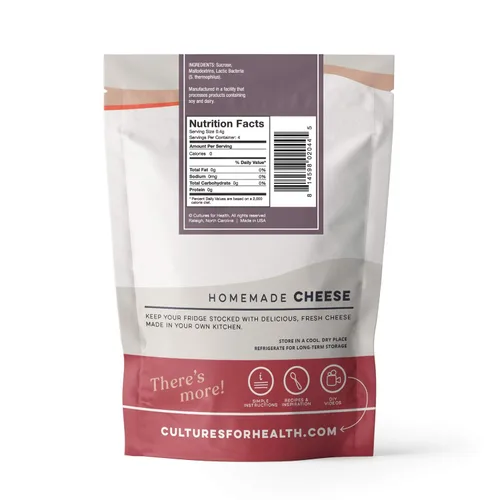 Miniatura 2 de Cultures for Health Cultivo de inicio de queso termofílico Cultivo termo B Delicioso, casero, provolona envejecida, parmesano, romano y más