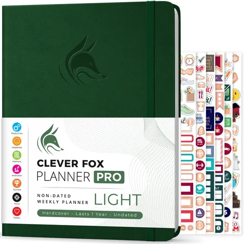 Miniatura 34 de Clever Fox Planner PRO – Planificador de vida semanal y mensual para aumentar la productividad, el manejo del tiempo y alcanzar tus objetivos, 8.5 x