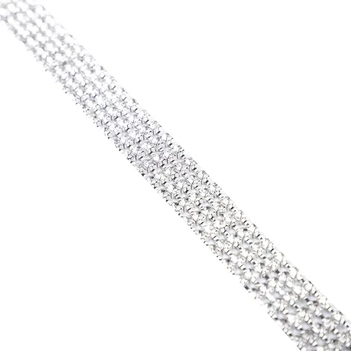 Miniatura 7 de LALA IKAI Cinturón de diamantes de imitación de cristal para mujer, cadena brillante con cinturón de doble junta tórica