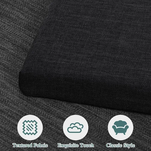 Miniatura 5 de baibu Cojín rectangular de espuma viscoelástica, diseño de doble capa, antideslizante, con funda lavable a máquina, solo 1 almohadilla