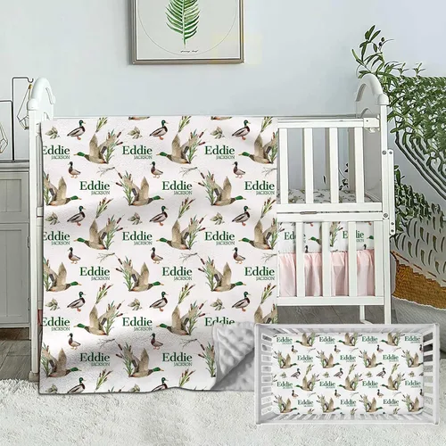 Miniatura 8 de Juego de ropa de cama personalizada para niños y niñas, juego de 2 piezas con edredón para cuna y sábanas bajeras Barco Náutico