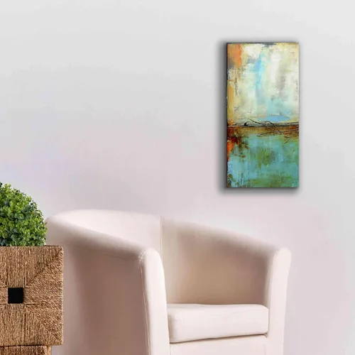 Miniatura 7 de Epic Graffiti Arte de pared en lienzo Giclée 'Urban East IV' por Erin Ashley, 12 x 24 pulgadas