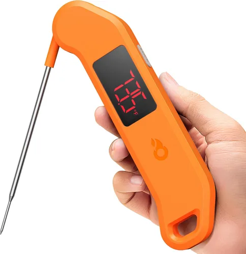 Miniatura 11 de Termómetro digital profesional para carne, lectura instantánea de 1 segundo, precisión de ± 0.5 ℉, termómetro de alimentos certificado NIST y NSF