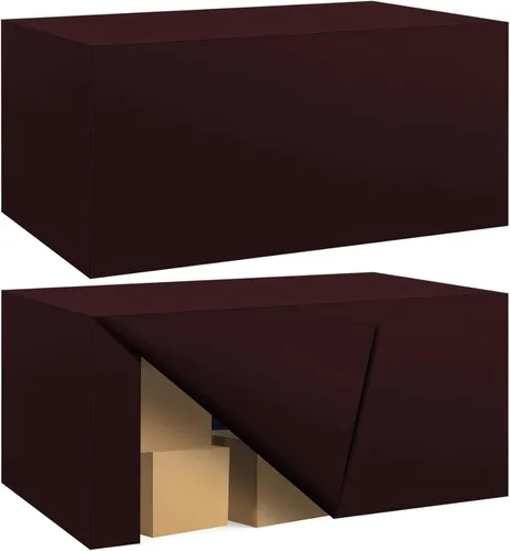 Miniatura 48 de Paquete de 2 manteles ajustados para mesa rectangular de 4 pies, 48 x 24 pulgadas, cubiertas de mesa verde manzana, tela de poliéster resistente al