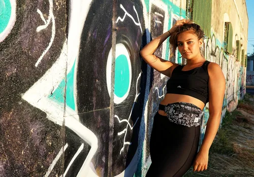 Miniatura 8 de Riñonera Vibe Festival Gear para hombre y mujer, muchos estampados, negro holográfico, plateado, dorado, bonita riñonera para festival rave