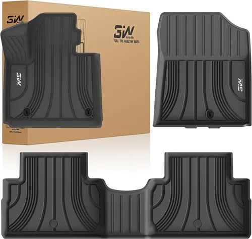 Miniatura 10 de 3W Alfombrillas para Hyundai Ioniq 5 2022-2024 (solo para consola móvil), revestimiento de suelo de TPE para todo tipo de clima, ajuste