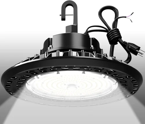 Luces LED de alta bahía súper brillantes 150 W 22500 lm regulable AC100-277V 5000K DLC/ETL listado 6 pies con enchufe de EE. UU