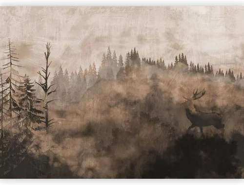 Miniatura 11 de artgeist Mural de pared prémium Bosque 177 x 124 pulgadas, papel tapiz fotográfico no tejido, impresión artística, mural de pared de forro polar