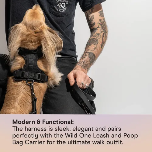 Miniatura 4 de Arnés para perro Wild One, el original sin tirones, arnés para mascotas con 3 clips para correa, chaleco ajustable suave y acolchado, cómodo