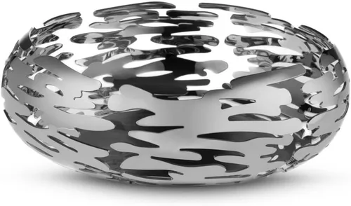 Alessi - BM02 Alessi Barknest Cesta redonda, Ø 21, acero