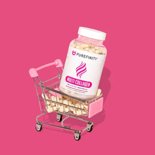 Miniatura 5 de PUREFINITY Péptidos de colágeno para mujeres, tipo I, II, III, V y X con biotina y ácido hialurónico, apoya la piel, huesos, cabello y uñas
