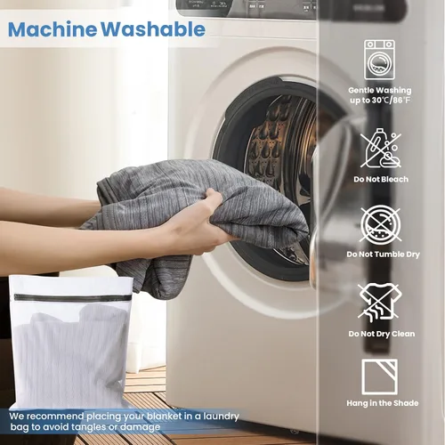 Miniatura 7 de OIGAE Manta refrescante para personas que duermen con calor – Manta fría de verano suave y ligera para sudores nocturnos, perfecta para cama, sofá