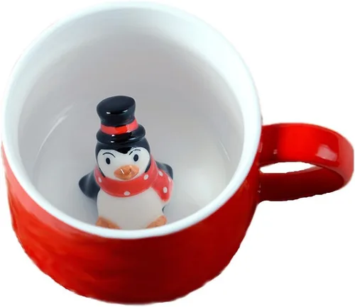 Miniatura 7 de Taza de café ZaH, 10 onzas, diseño con animal 3D en el fondo, Estándar