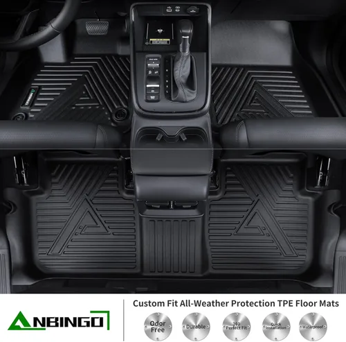 Miniatura 3 de ANBINGO® Alfombrillas de Piso para 2024 2025 CX-90 y CX90 PHEV (Híbrido Enchufable) 6 y 7 Asientos 2da Fila Asiento de Capitán o Asiento Tipo Cubo