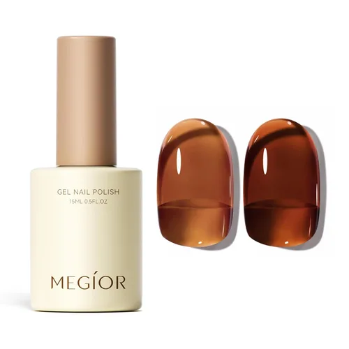 Miniatura 38 de MEGIOR Esmalte de uñas de gel blanco de 0.5 fl oz, color blanco antiguo, secado con luz UV, esmalte de gel francés, arte de uñas, salón de manicura