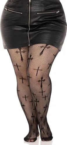 Miniatura 3 de Leg Avenue womens Dark Alternative Fishnet Tights