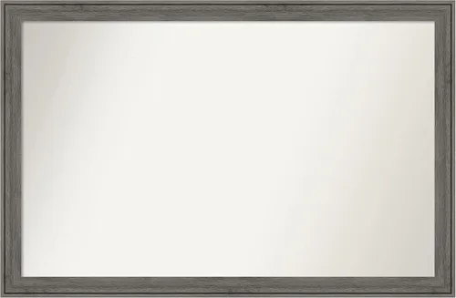 Miniatura 25 de Amanti Art Espejo personalizado, espejo de baño gris plomo a rayas, espejo de pared o espejo de tocador de baño sobre el fregadero