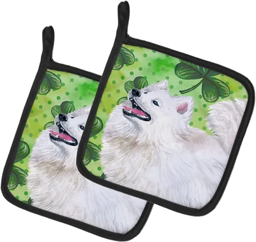 Miniatura 65 de Caroline's Treasures BB9655PTHD - Juego de soportes para ollas de cocina resistentes al calor, almohadillas calientes para horno, 7 1/2 x 7 1/2