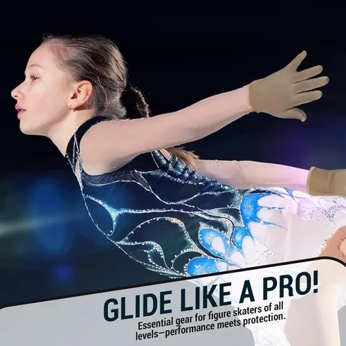 Miniatura 8 de Kami-So Figure Skating Gloves for Competition & Practice Skate Training Gloves with Gel Wrist Support & Protective Padding Thermal Skating