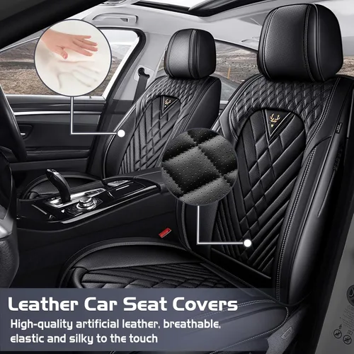 Miniatura 2 de Fundas de asiento de automóvil para Nissan Murano 2003-2026, juego completo de fundas de asiento de cuero de napa impermeables, protector de asiento