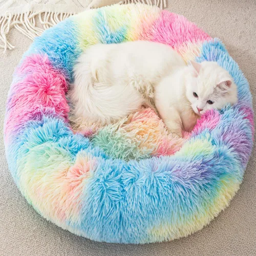 Miniatura 5 de Cama pequeña para gatos, cama nido para perro, cama redonda para conejo, cama para mascotas, cama pequeña para gatitos, cama cálida y esponjosa