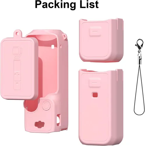 Miniatura 7 de Funda protectora de silicona para DJI Osmo Pocket 3 Funda de silicona Funda protectora Gimbal de mano Accesorios de cámara de acción (rosa)