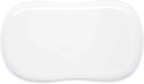 Miniatura 2 de Carlisle FoodService Products Stadia Bandeja de Plástico Reutilizable para el Hogar y el Restaurante, Melamina, 13 x 7 Pulgadas, Blanco